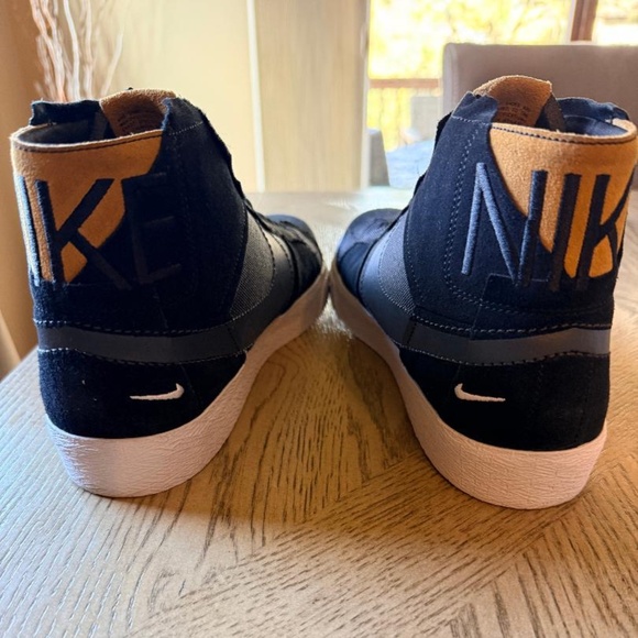 Gently - NIKE SB ZOOM BLAZER MID PREMIUM BLACK-ANTHRACITE-BLACK-WHITE SZ 14 - Picture 6 of 7